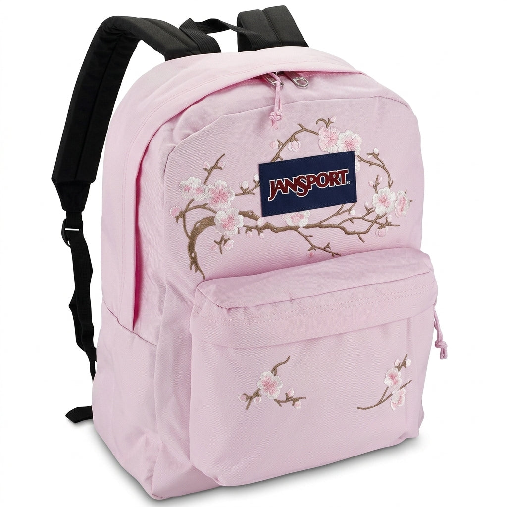 SAKURA EMBROIDERY BACKPACK